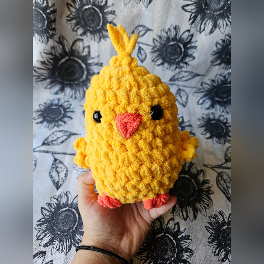 Crochet Yellow Duck Chick plushie amigurumi doll